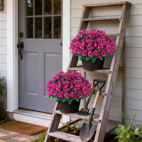 Juxdp topiary with bendable iron-wire stems for easy shaping