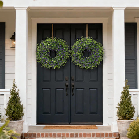 Juxdp large 26-inch wreath full welcoming display
