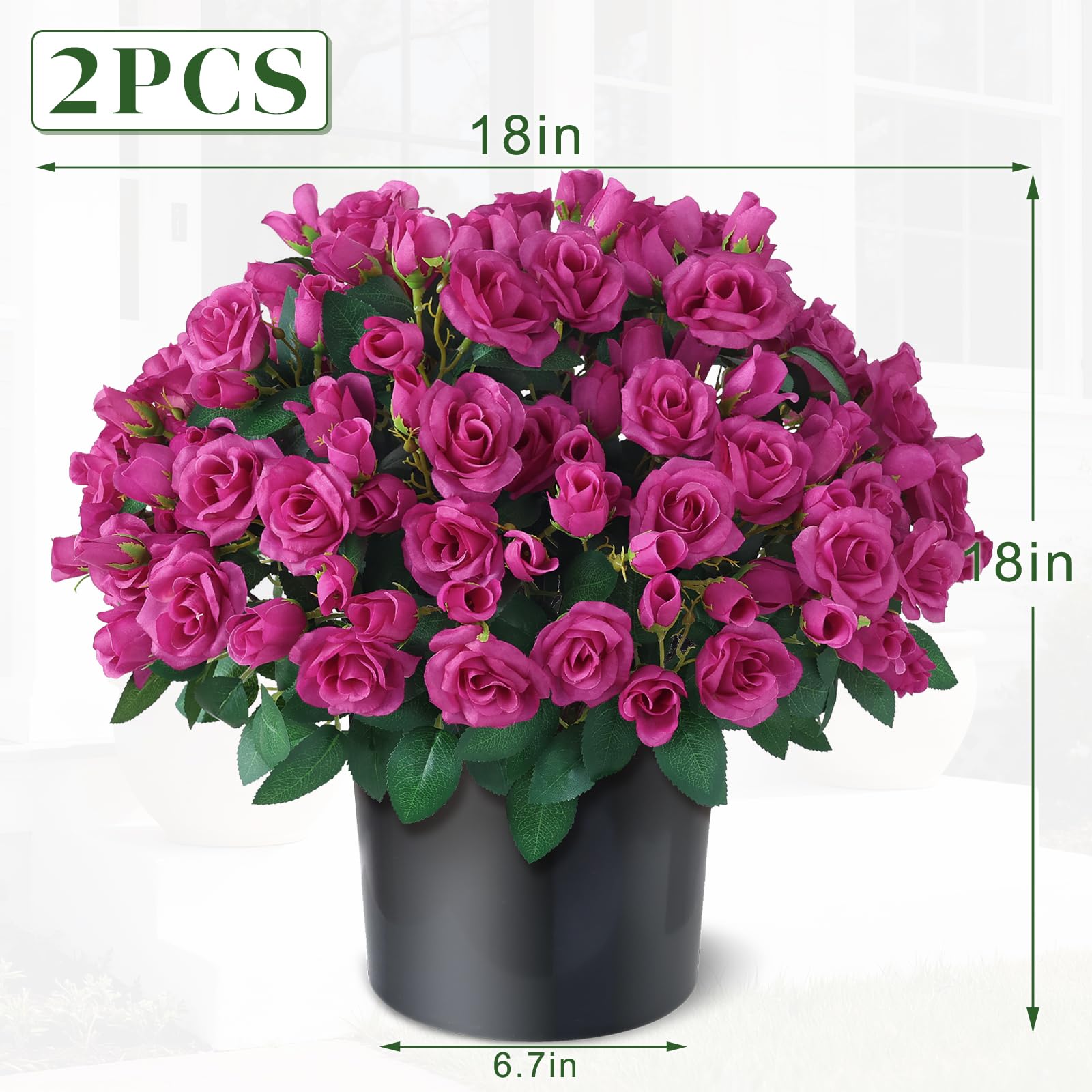 Juxdp outdoor rose plants are UV-resistant and weather-friendly