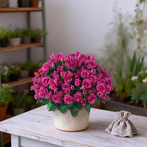 Juxdp rose topiary 18-inch height ideal for doorstep display