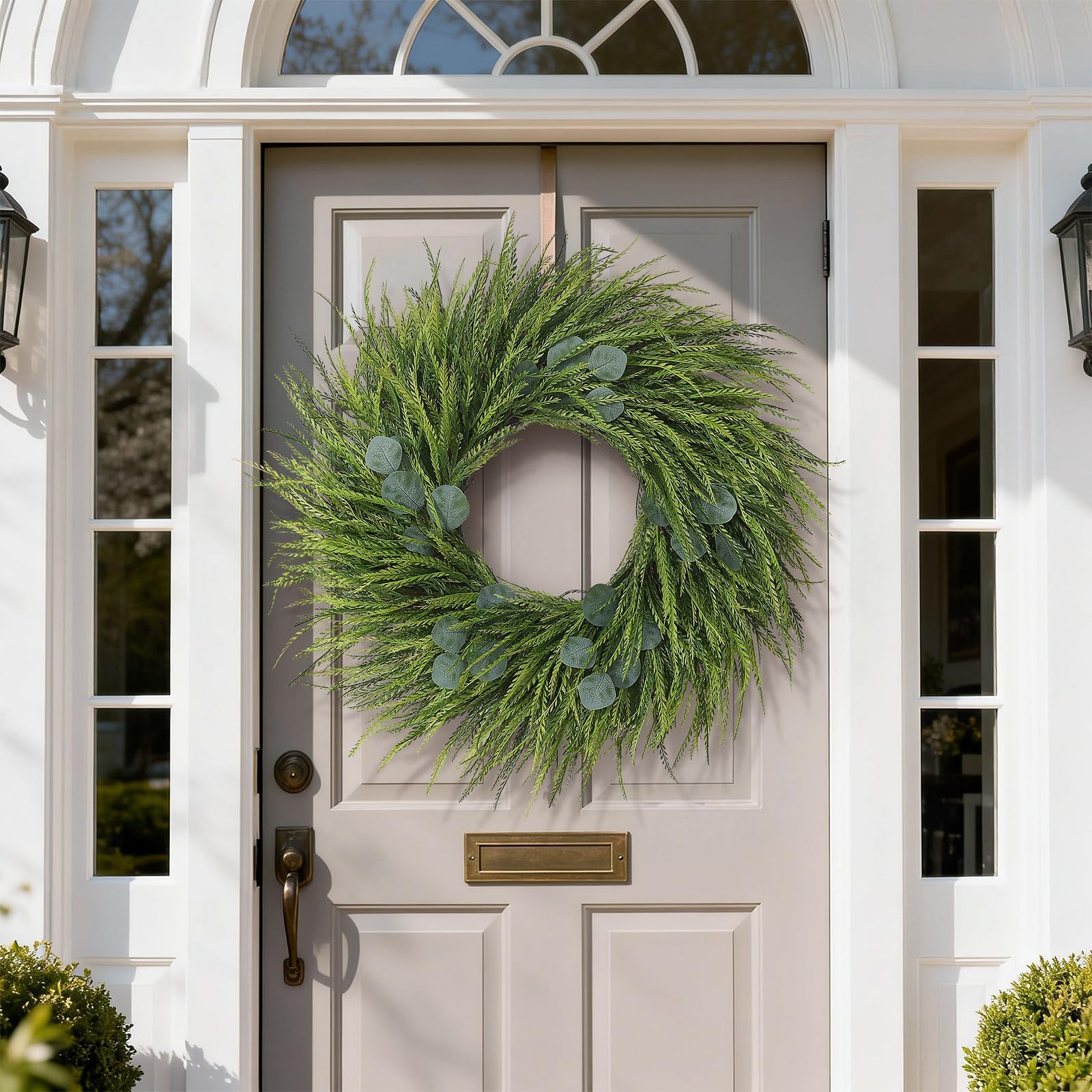 Juxdp sawgrass wreath porch decor boosts outdoor charm