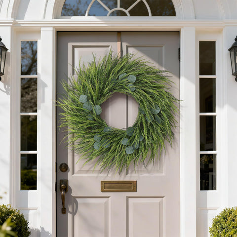 Juxdp sawgrass wreath porch decor boosts outdoor charm