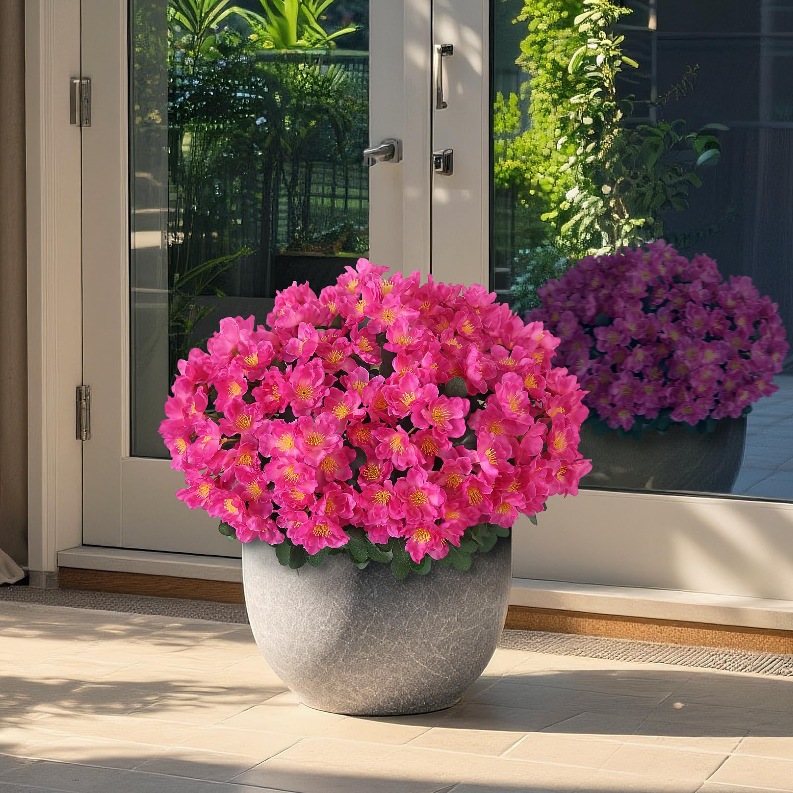 Juxdp UV-resistant camellia foliage withstands sun and wind