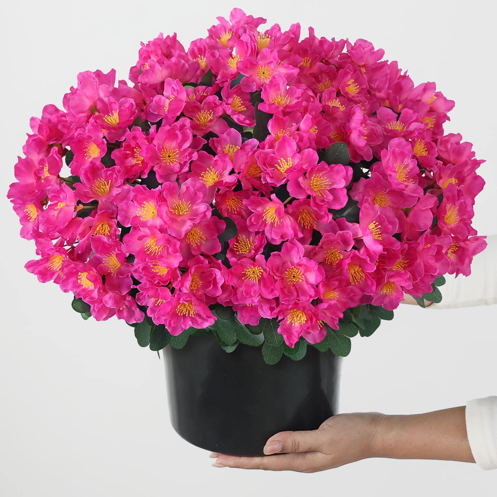 Juxdp weatherproof silk camellia foliage for outdoor use
