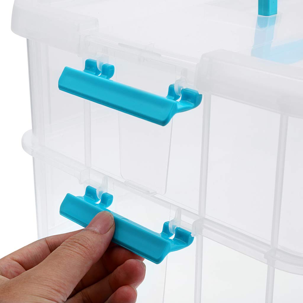 JUXYES clear design helps locate small items quickly.