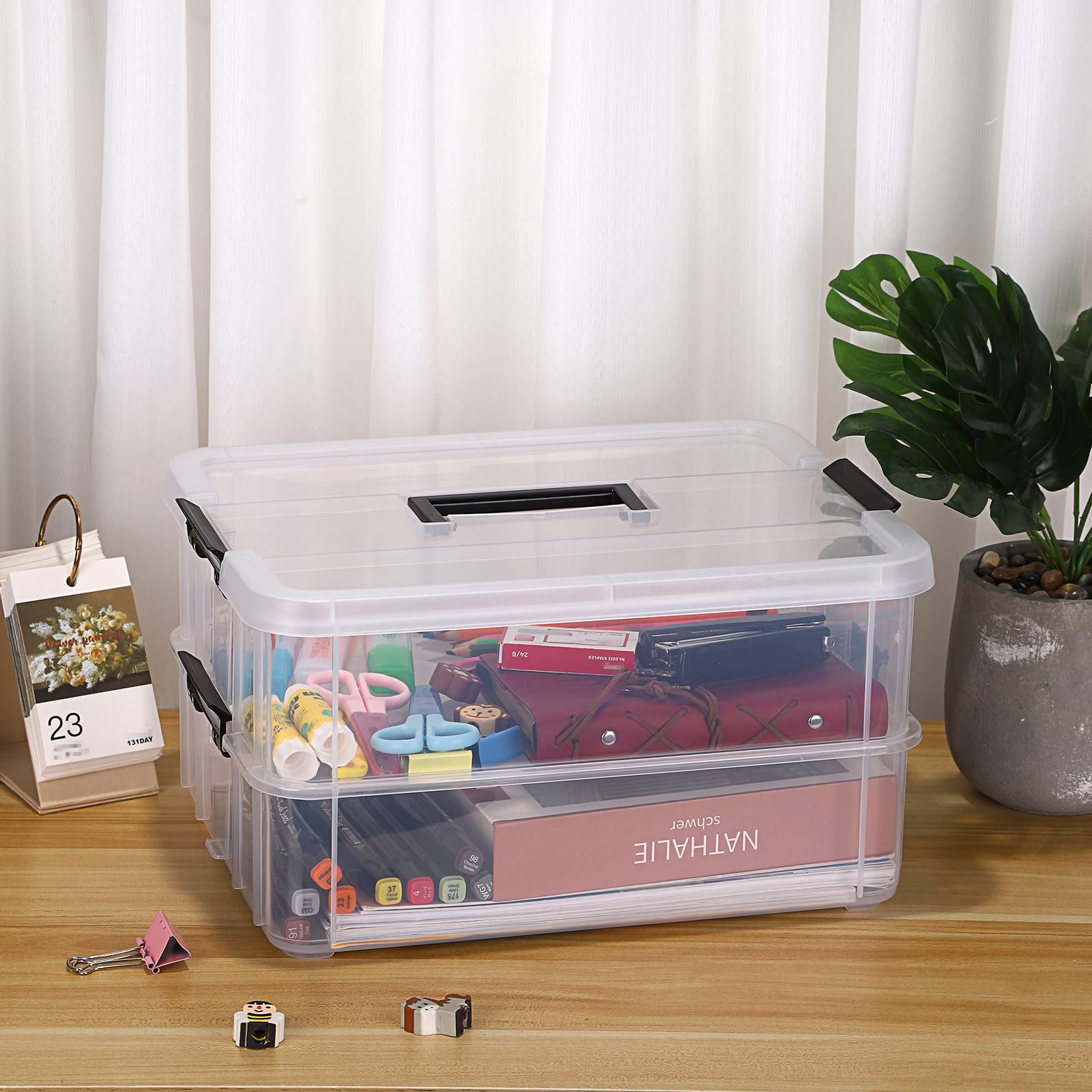 JUXYES compact dimensions fit on desks and shelves.