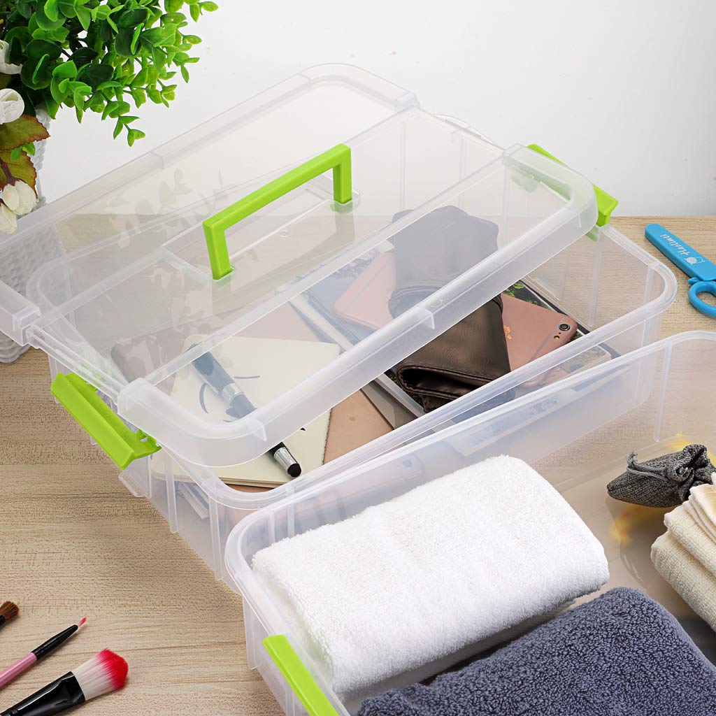 JUXYES multipurpose small-item organizer fits beads, crafts, and misc