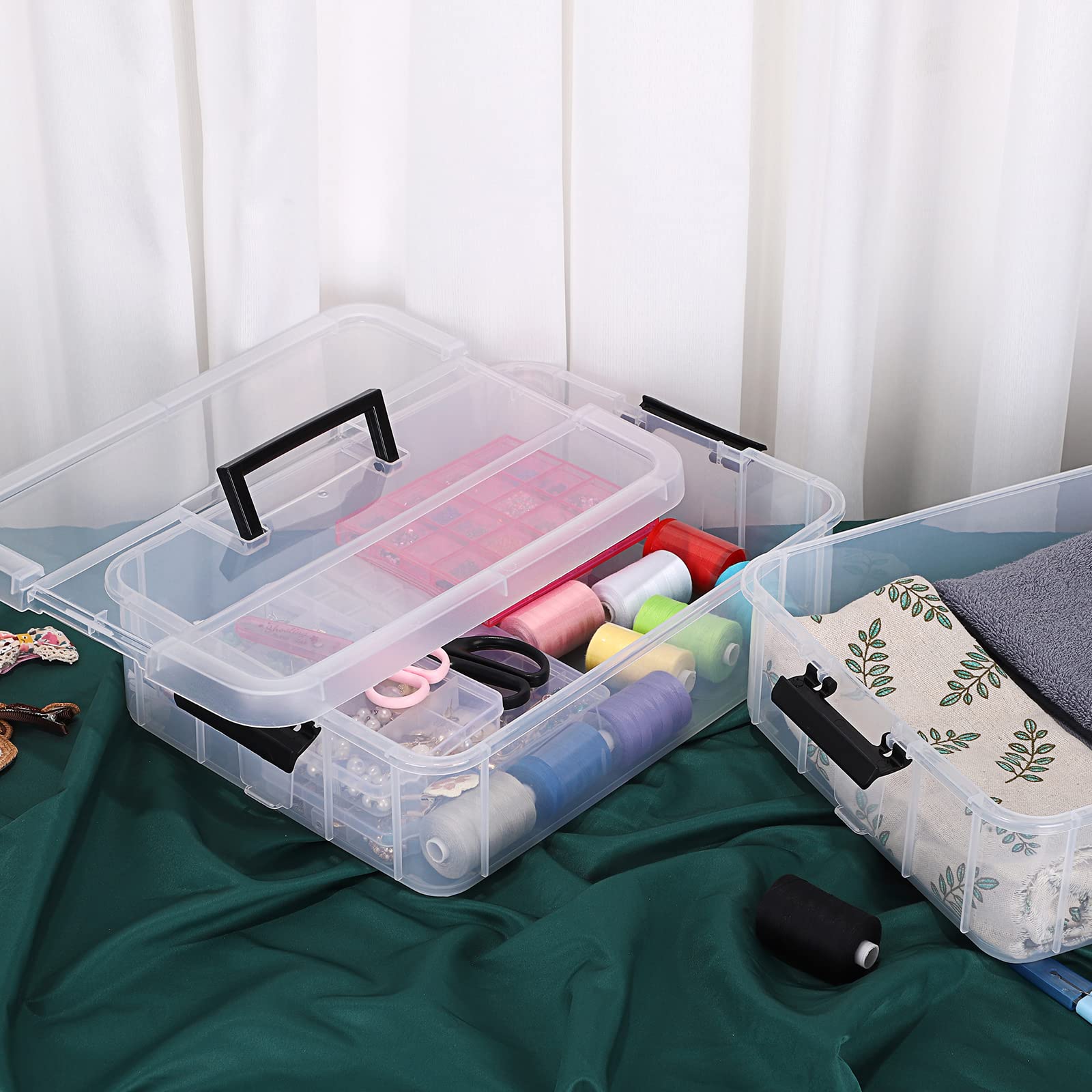 JUXYES office and school storage keeps supplies neatly organized.
