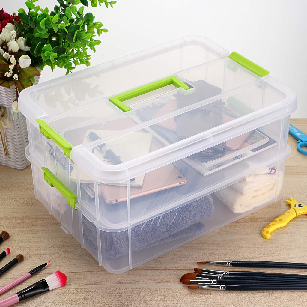 JUXYES portable storage container supports labeling and quick access