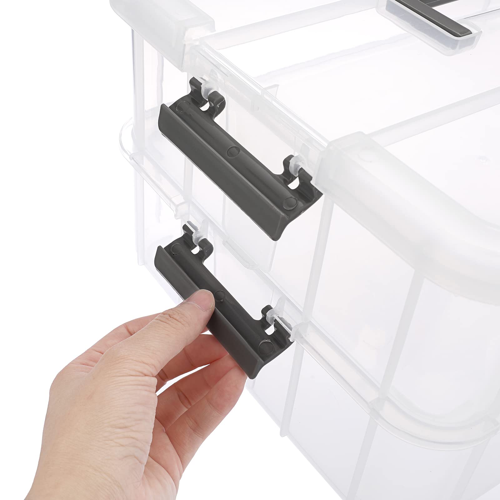 JUXYES Top Carry Handle move two boxes together with one grip.