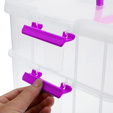 JUXYES two-box latch system secures supplies during transport.