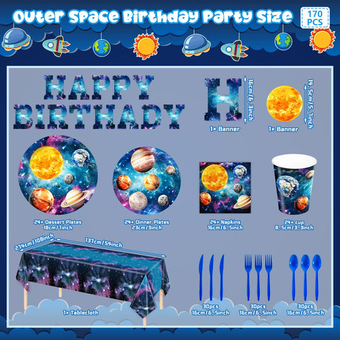 JVORFDG planet-plates-9inch brighten the table with vibrant, kid-friendly space imagery.