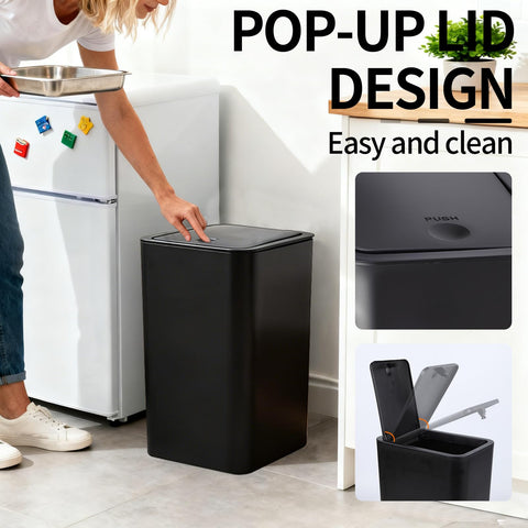 JWKDXH pet-proof lid preventing pets from reaching waste.