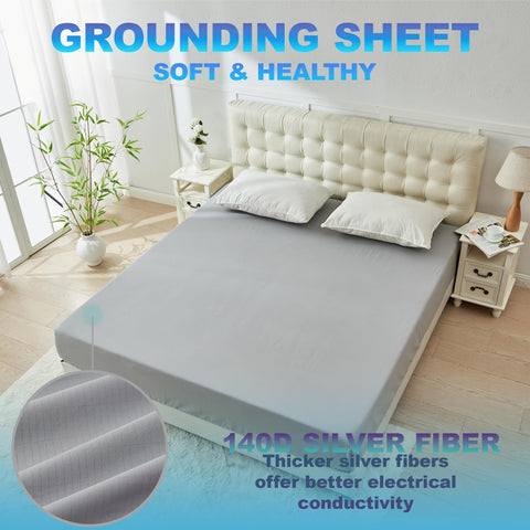 JWQEHUY grounding sheets queen full-coverage fabric supports uninterrupted grounding during sleep