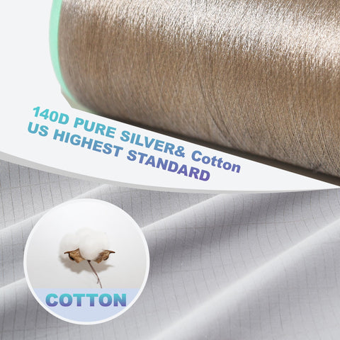 JWQEHUY grounding sheets queen silver fiber weave detail highlights durability and conductivity