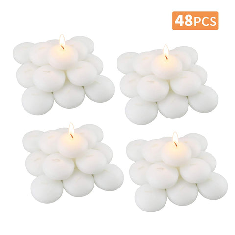 JXDLSQ candles in a glass bowl creating romantic wedding ambience