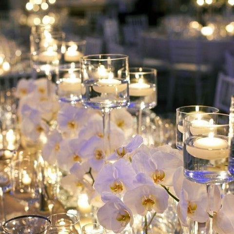 JXDLSQ holiday party ambience enhanced by floating candles