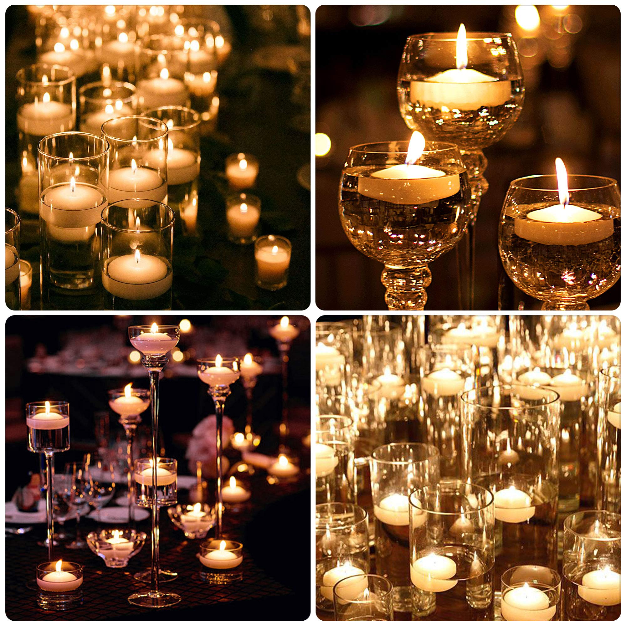 JXDLSQ restaurant table decor with floating candles