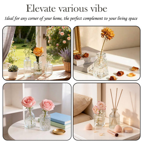 JXINDUJU water-seepage resistant vases for fresh, dried, or artificial florals