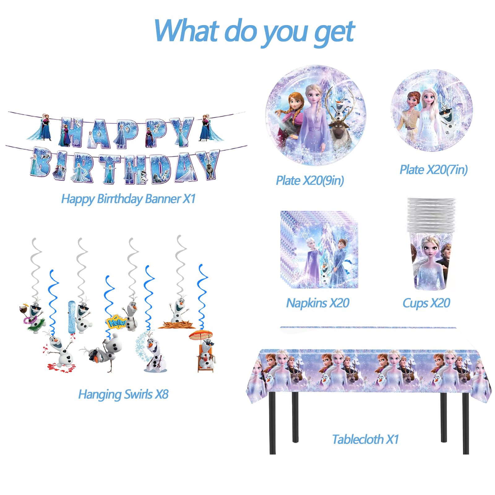 JYHFY 7in plates, frozen pink design, sturdy tableware for kid-friendly meals.
