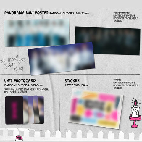 JYP Ent Stray Kids Rock-Star CD-R included for a personal music collection