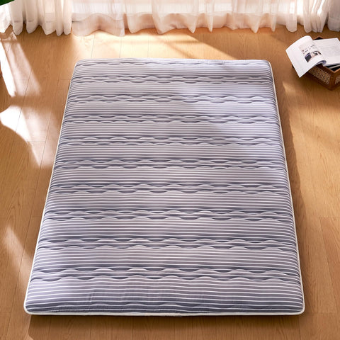 jzbearapt premium-foam-japanese-floor-mattress dorm-room setup showcasing compact, cozy sleep surface