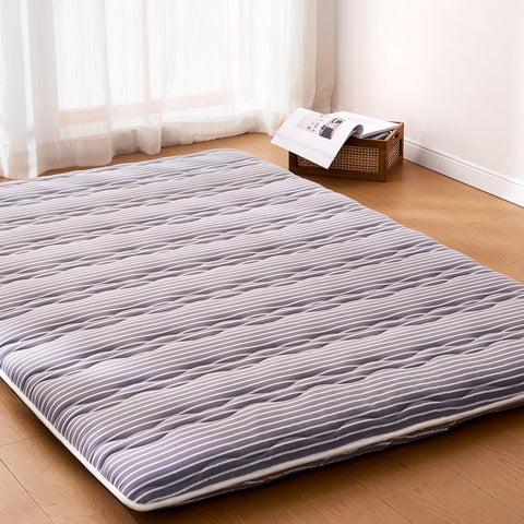 jzbearapt premium-foam-japanese-floor-mattress layers-detail highlighting six-layer futon construction
