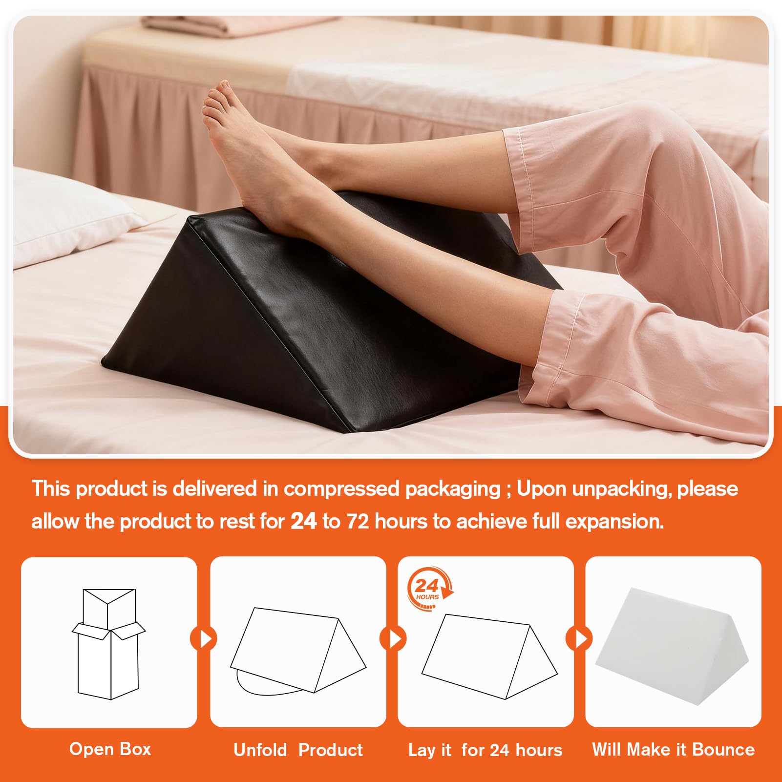 JZHLLA home-recovery leg-raise pillow for comfortable elevation.
