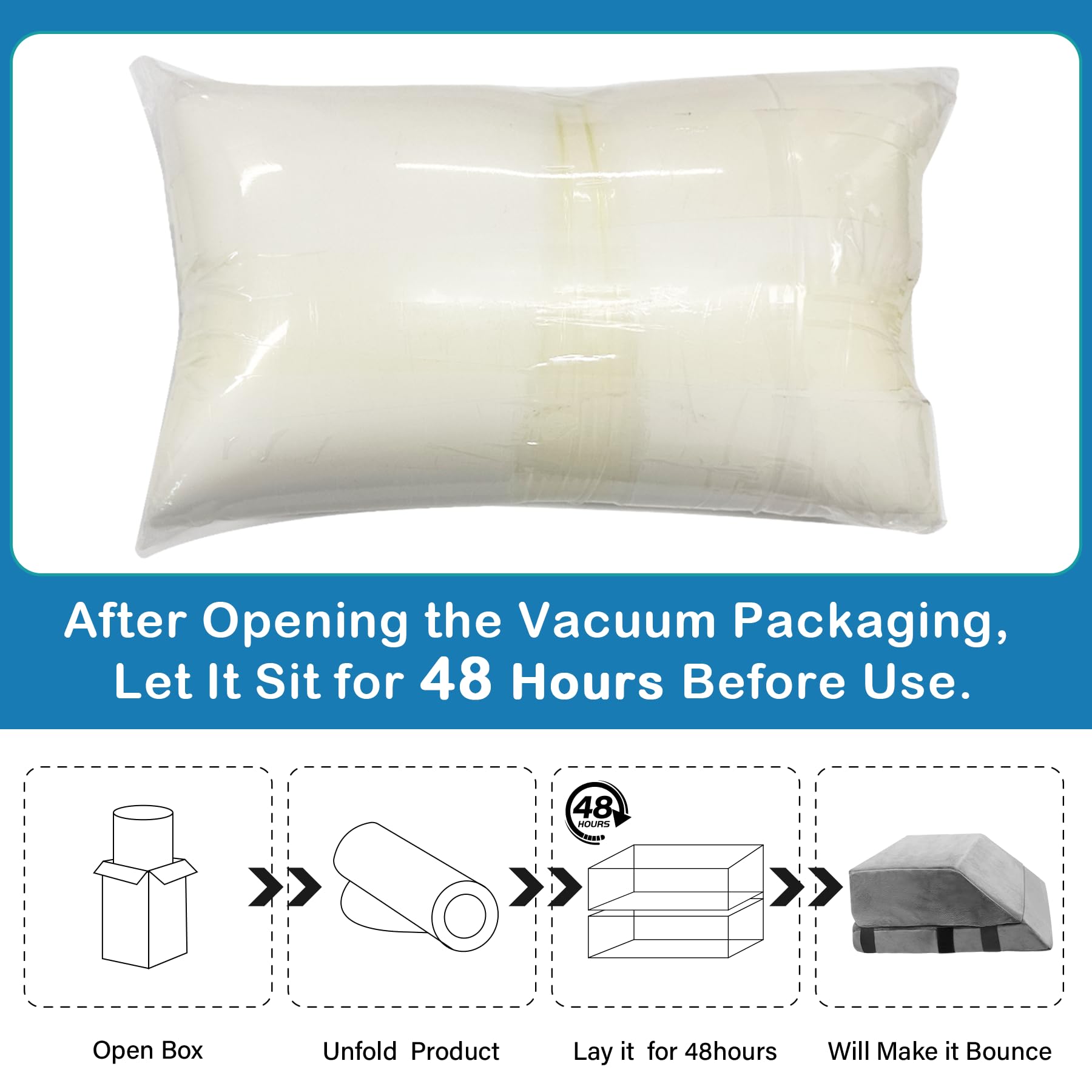 JZHLLA vacuum-packed packaging requires 48-72 hours to rebound.