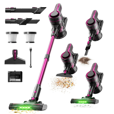 JZSSZQYY cordless vacuum with hurricane suction for hard floors and carpets.