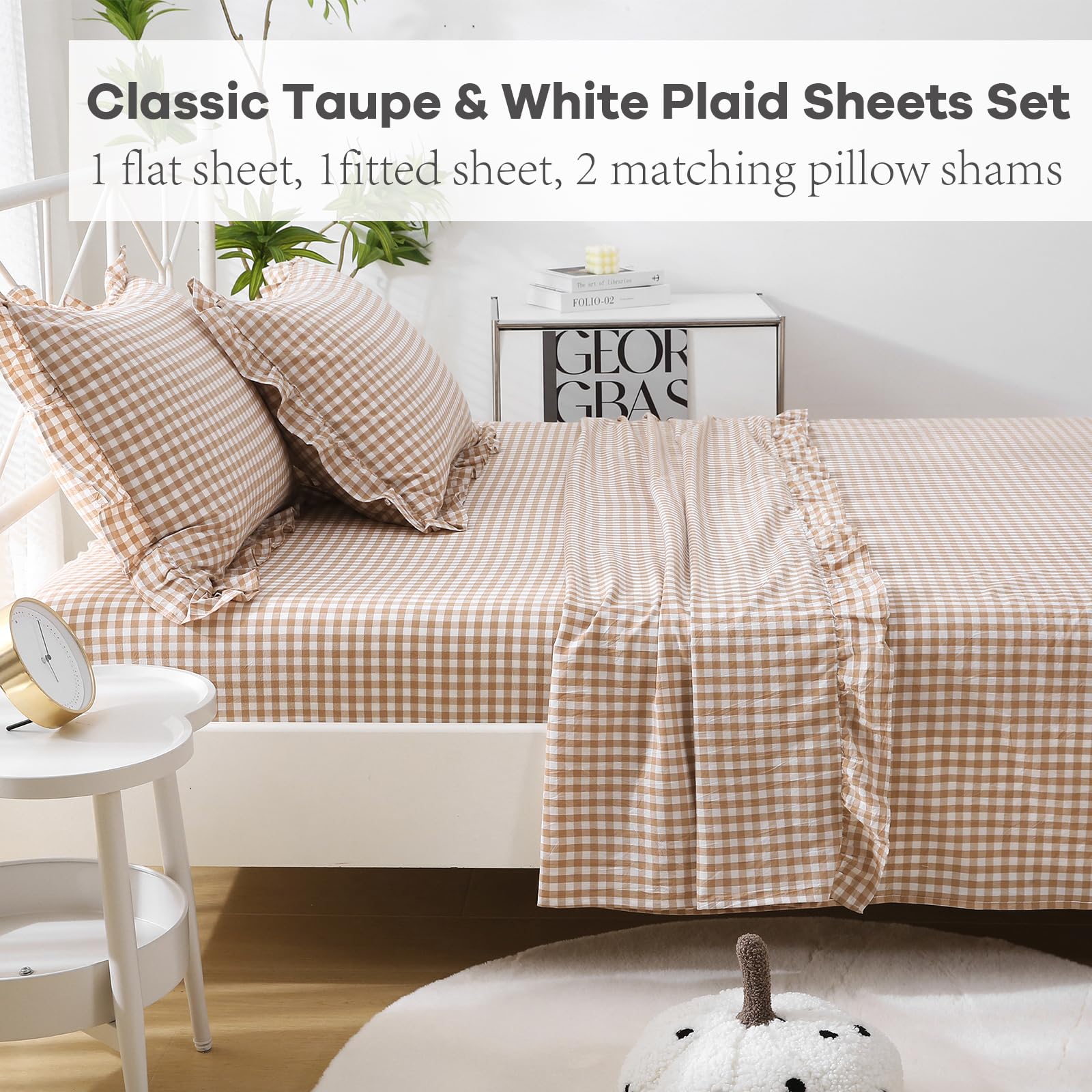 K MASANIJI fitted sheet with 18 inch deep pocket for a secure fit.
