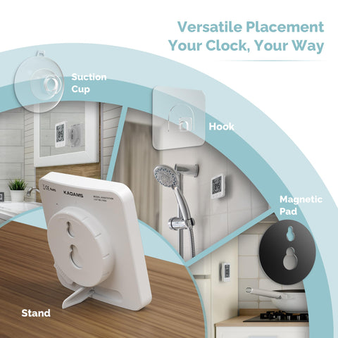 Kadams four installation options offer flexible placement in kitchen, bathroom, or office.