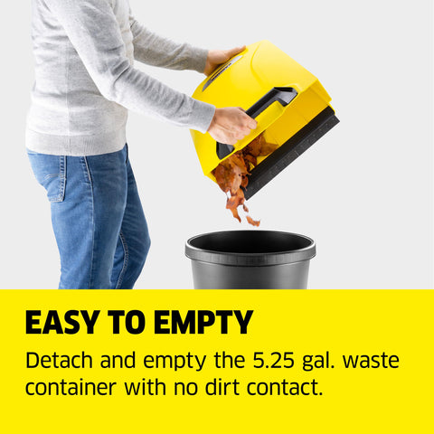 Kärcher S 4 Twin handle folds for compact storage and transport.