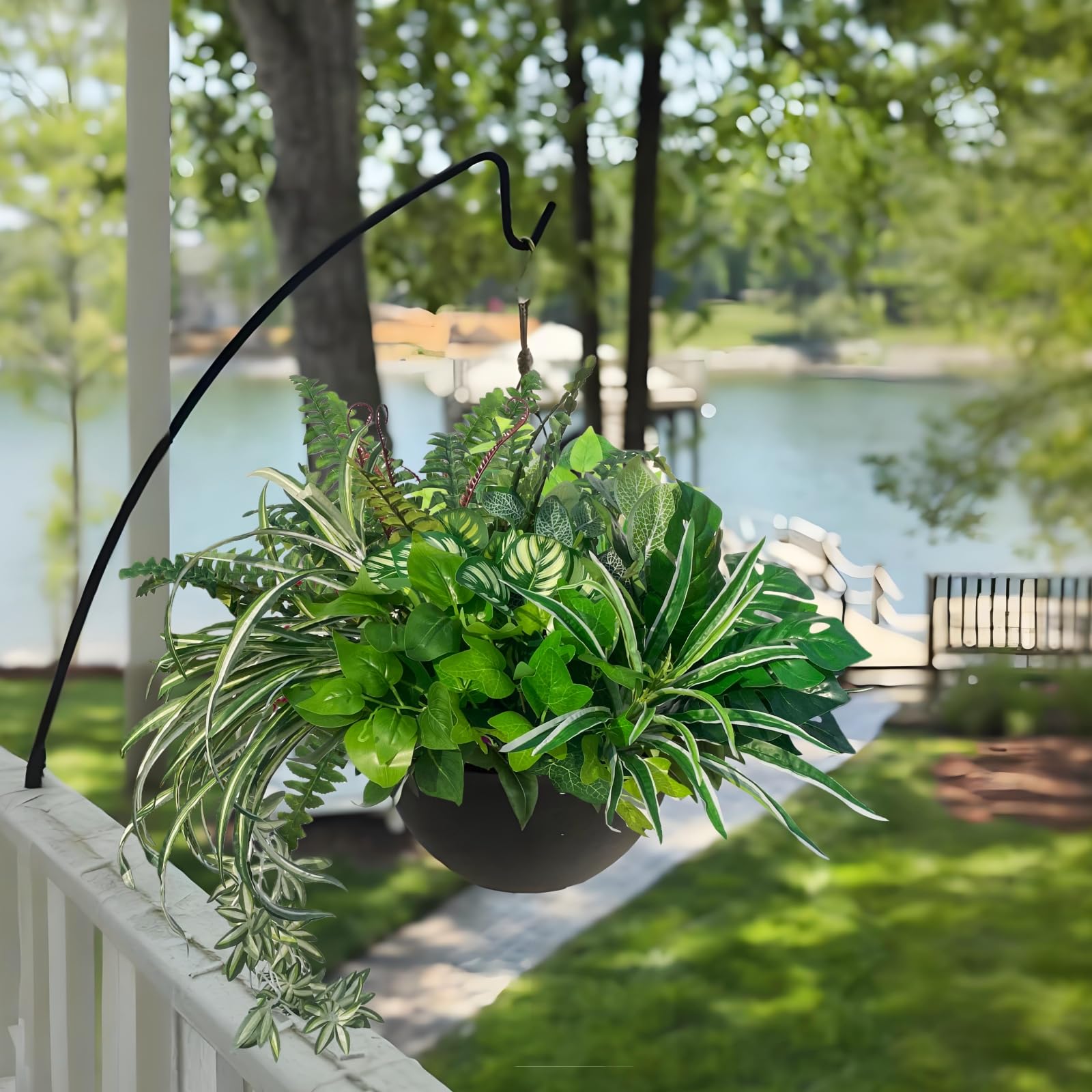 KAFDY vibrant color artificial shrubs maintain freshness in all seasons.