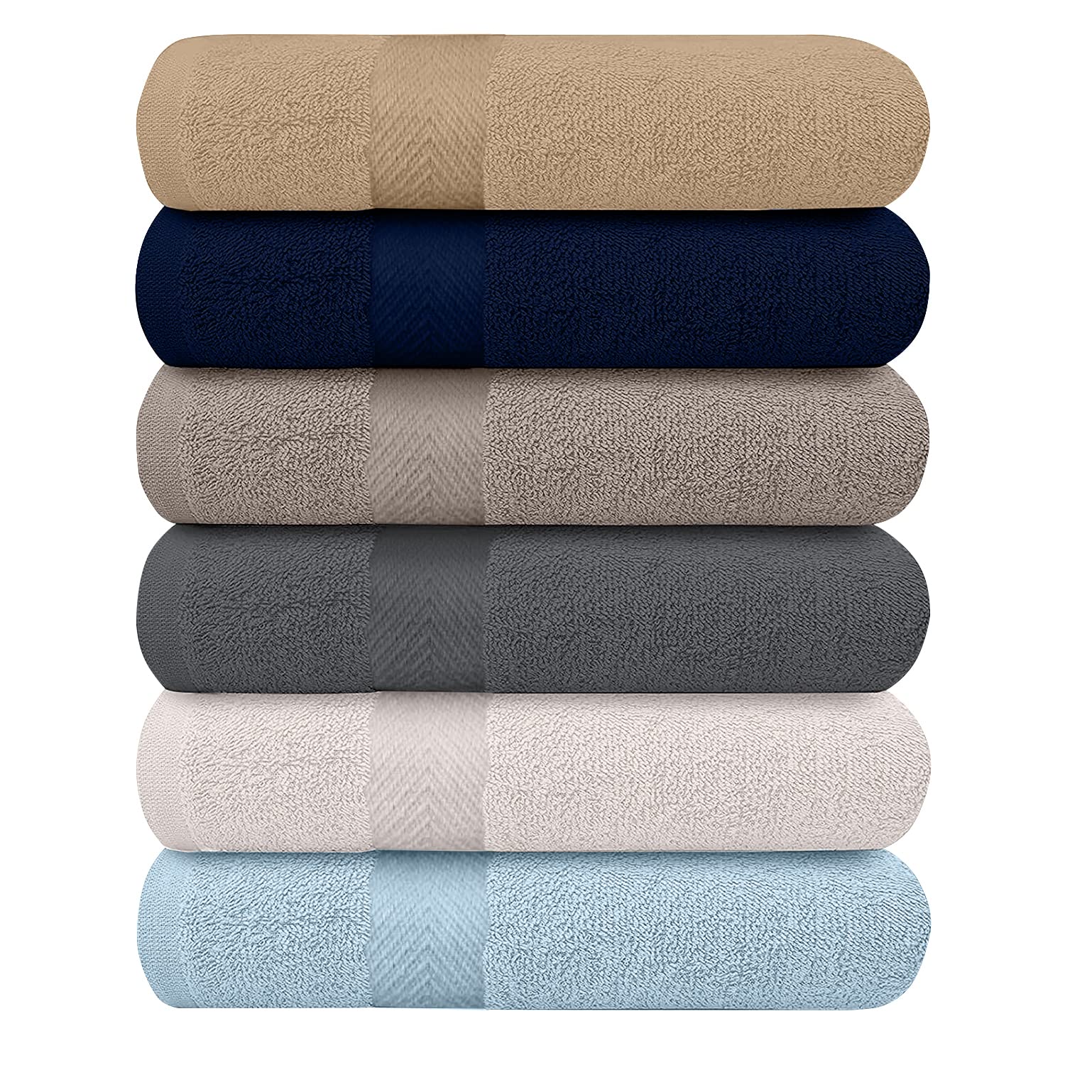 KAHAF Collection bath towels lightweight for quick-dry daily use.