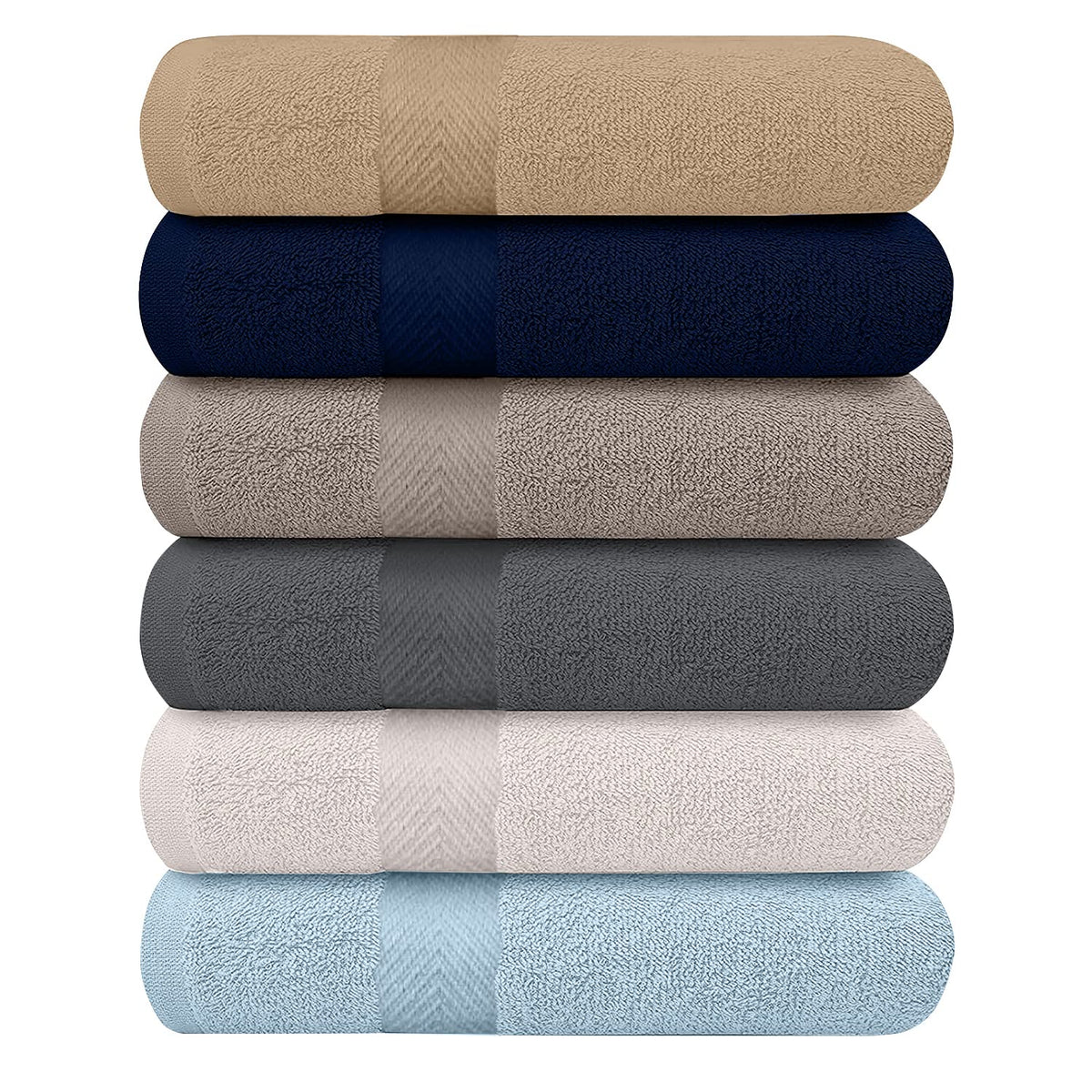 KAHAF Collection bath towels lightweight for quick-dry daily use.