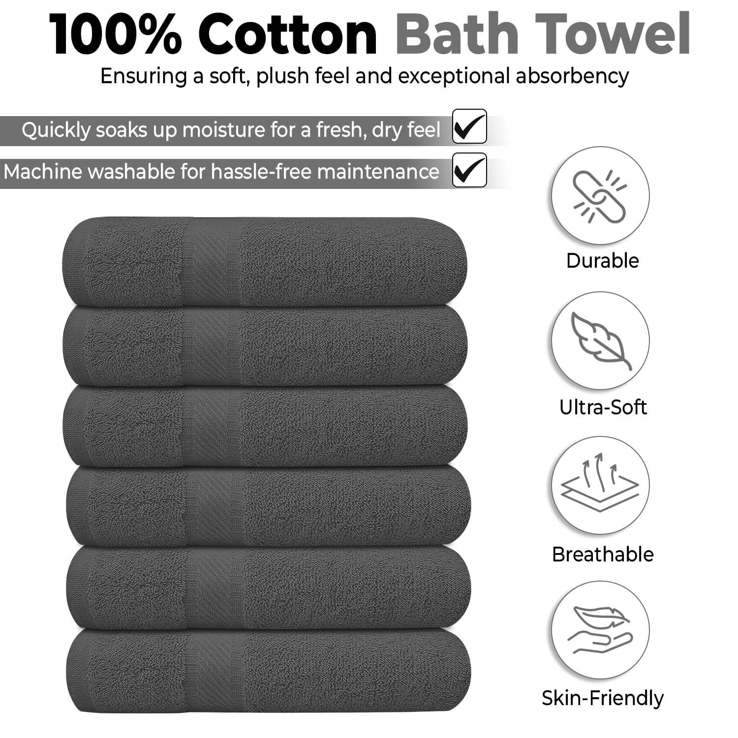 KAHAF COLLECTION blue towels displaying lightweight, highly absorbent design for gym or travel.