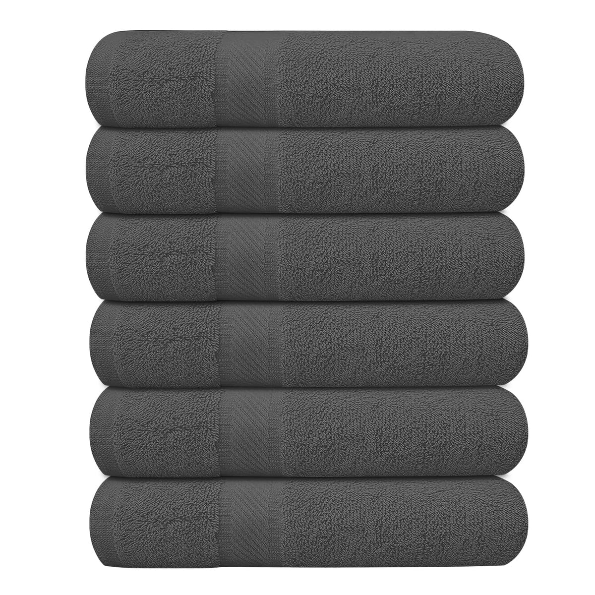 KAHAF COLLECTION gray towels showing plush softness and quick-dry performance for daily use.