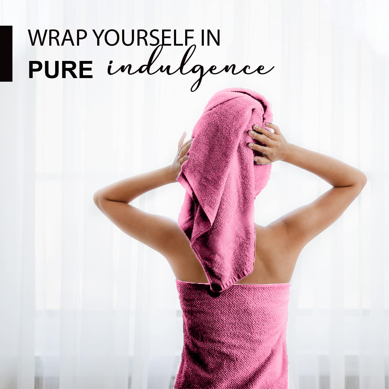 KAHAF COLLECTION towel ready for gym, spa, pool or bath routines.