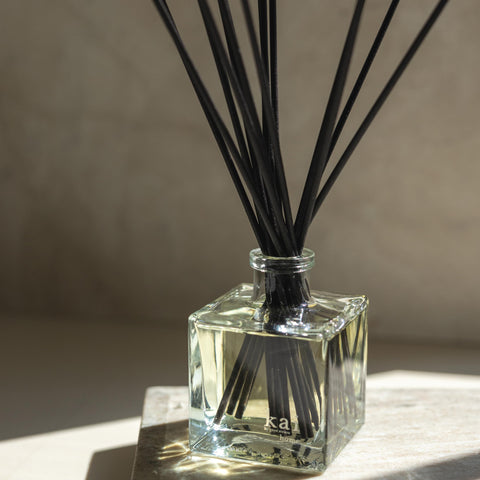 Kai diffuser label highlights size and cruelty-free promise.