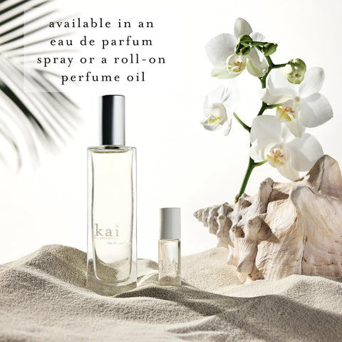 Kai gardenia diffuser side profile showcases minimalist glass vessel.