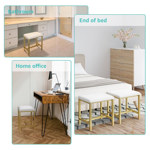 KAI-ROAD makeup chair for dresser ideal for morning routines