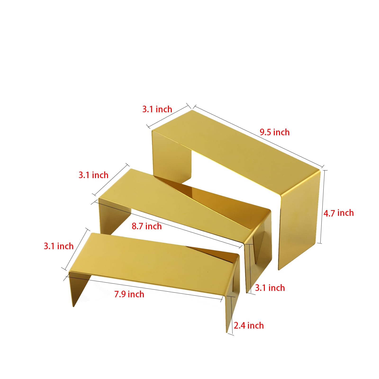 KAIDIYIN medium gold purse display stand keeps jewelry and accessories neatly displayed.