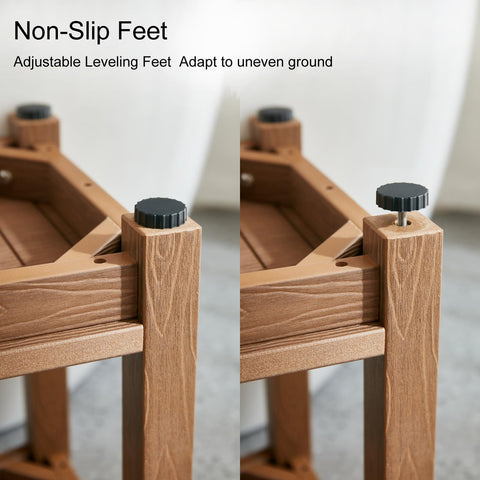 KaimuBench easy-care plastic resists splinters and is maintenance-free.