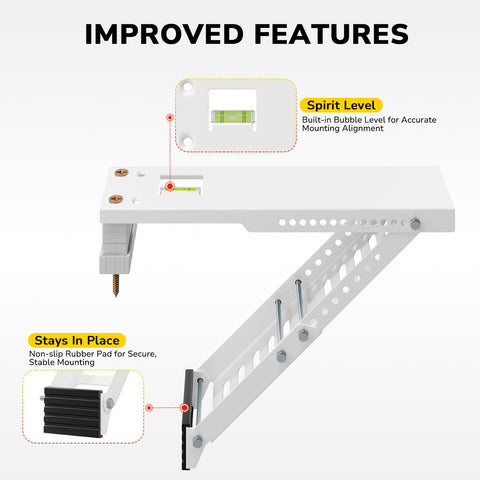 KAINGA adjustable-leg bracket demonstrates variable height for exterior walls