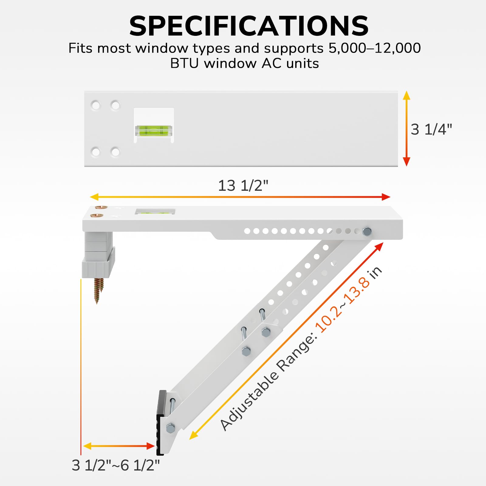 KAINGA heavy-duty steel bracket highlighting rust-resistant construction