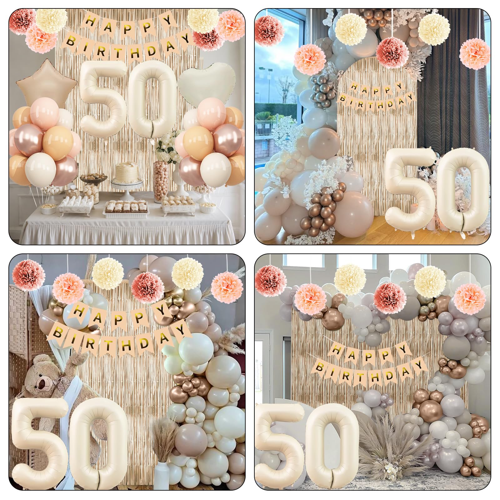 KAINSY caramel star foil balloon creates a playful focal point