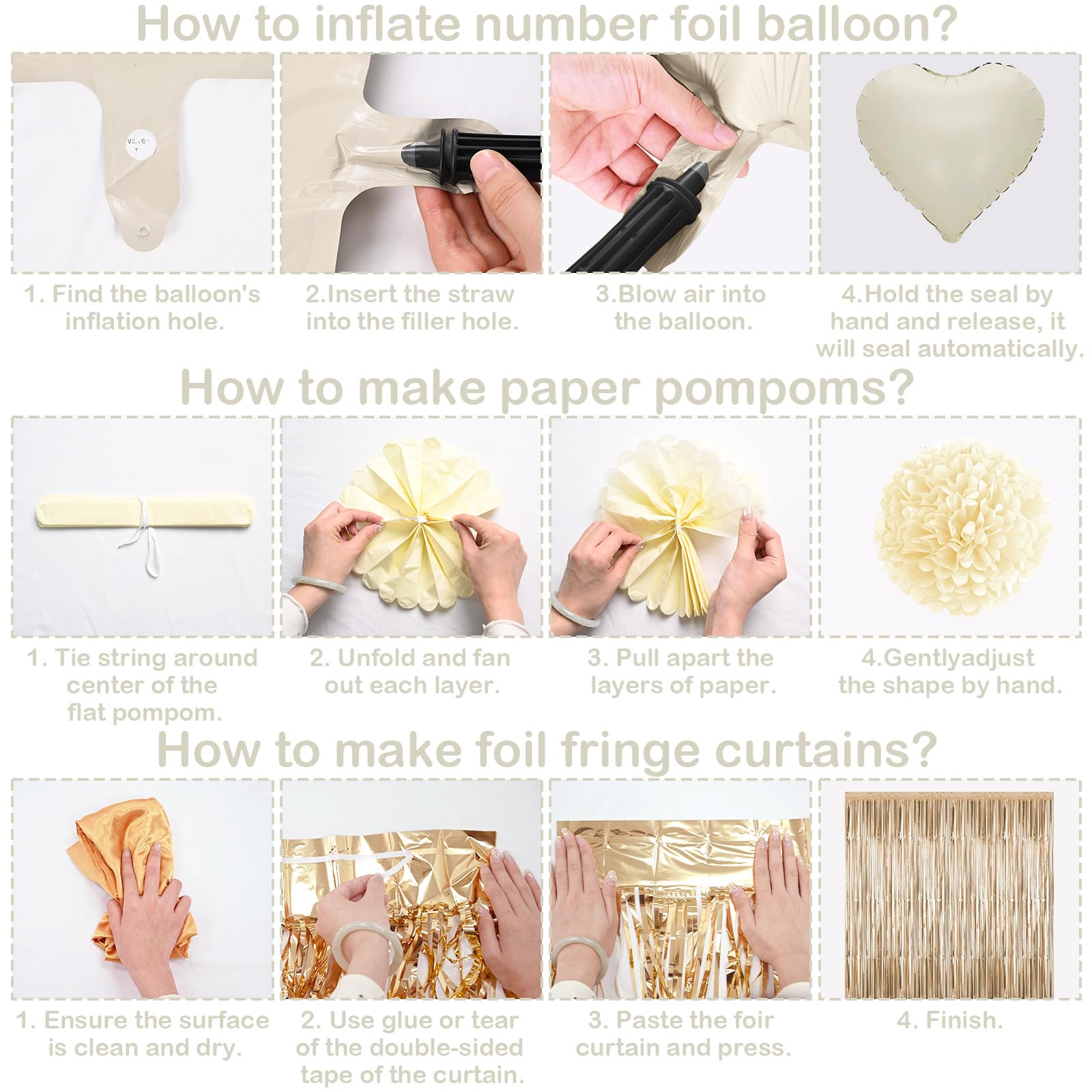 KAINSY caramel star foil balloons bring chic metallic accents to your milestone.