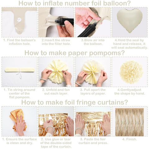 KAINSY caramel star foil balloons bring chic metallic accents to your milestone.
