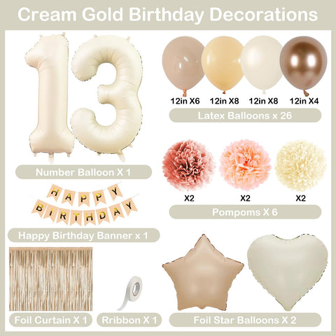 KAINSY cream heart foil balloon brings warm celebratory accents.